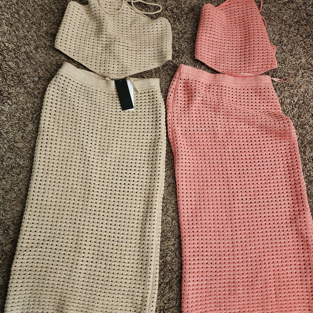 2 Crotchet 2 pieces (gianni bini dresses) never worn $80 each or OBO